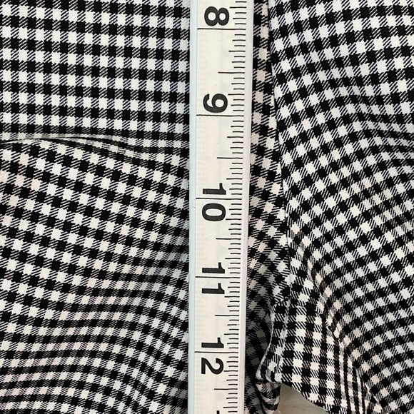 Zara Gingham Leggings Fitted Pants - Picture 4 of 12